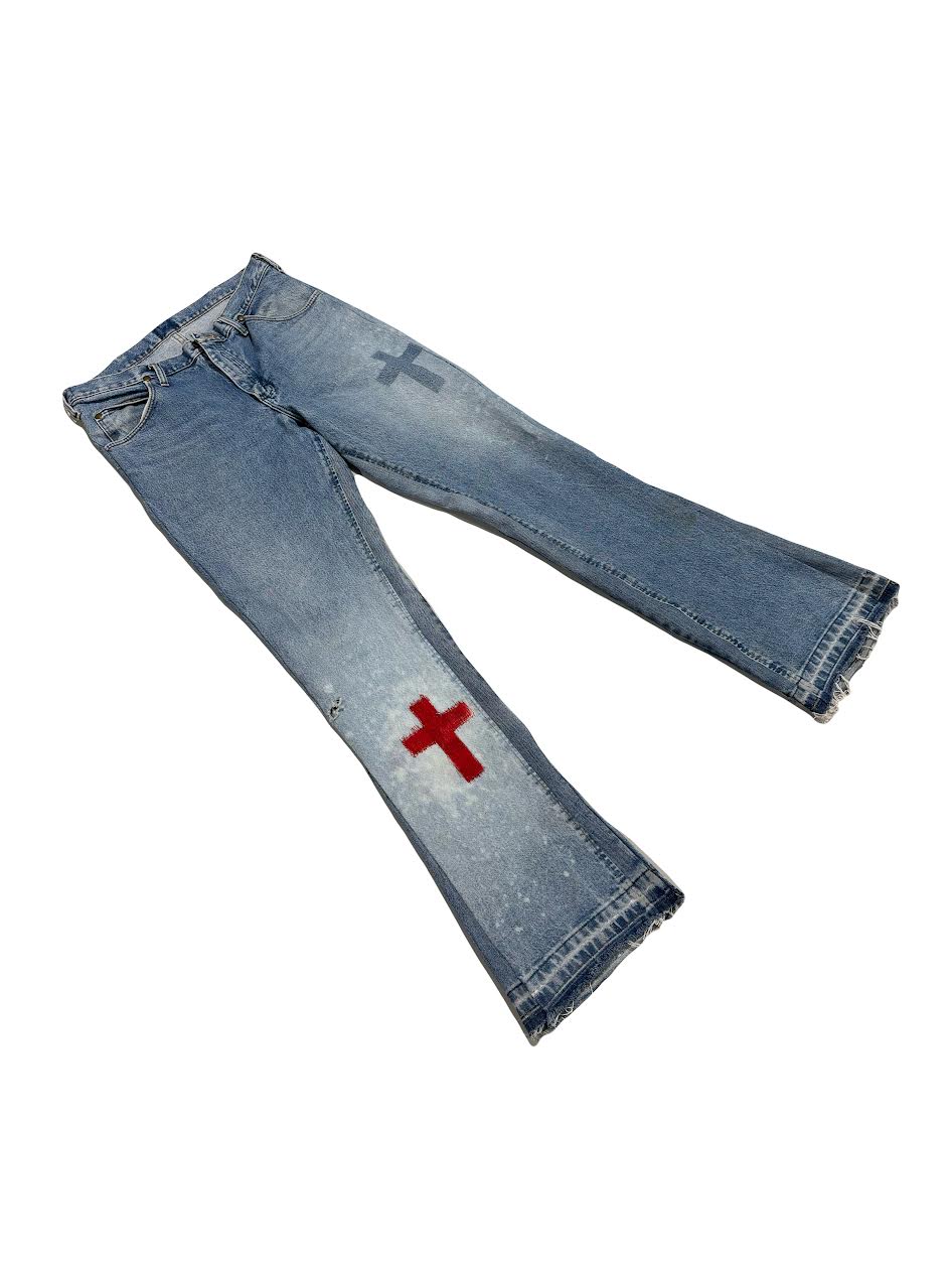 7C Cross flair pants
