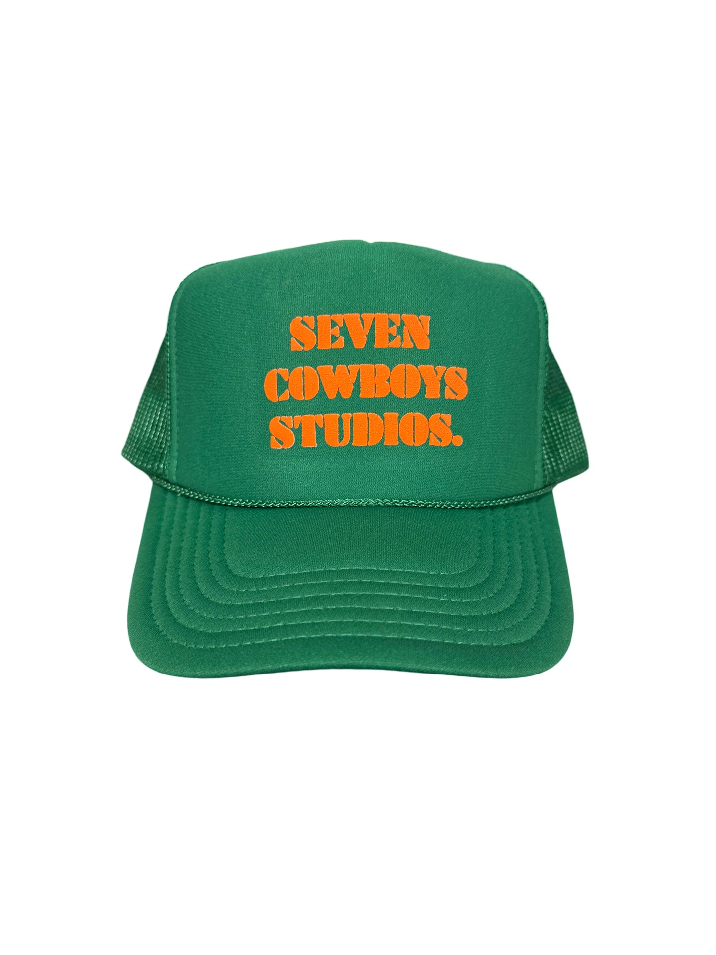 Green Orange Seven Cowboys Hat