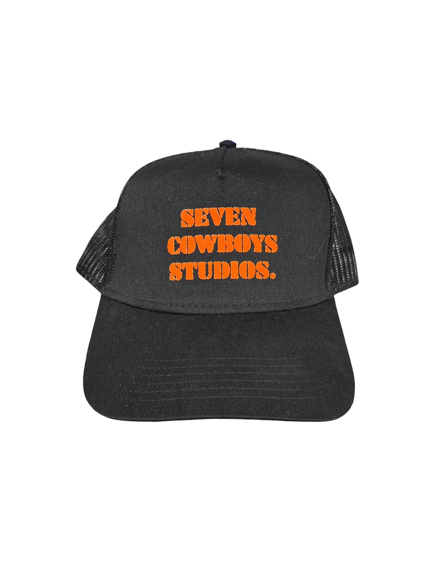 Black Orange Seven Cowboys Hat