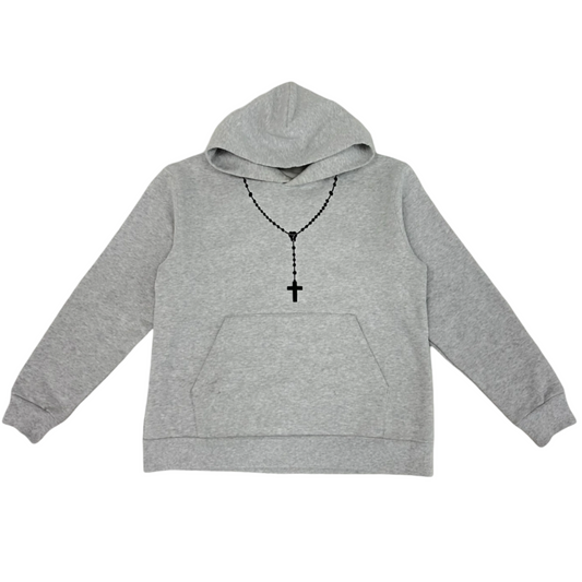Grey Rosary Hoodie